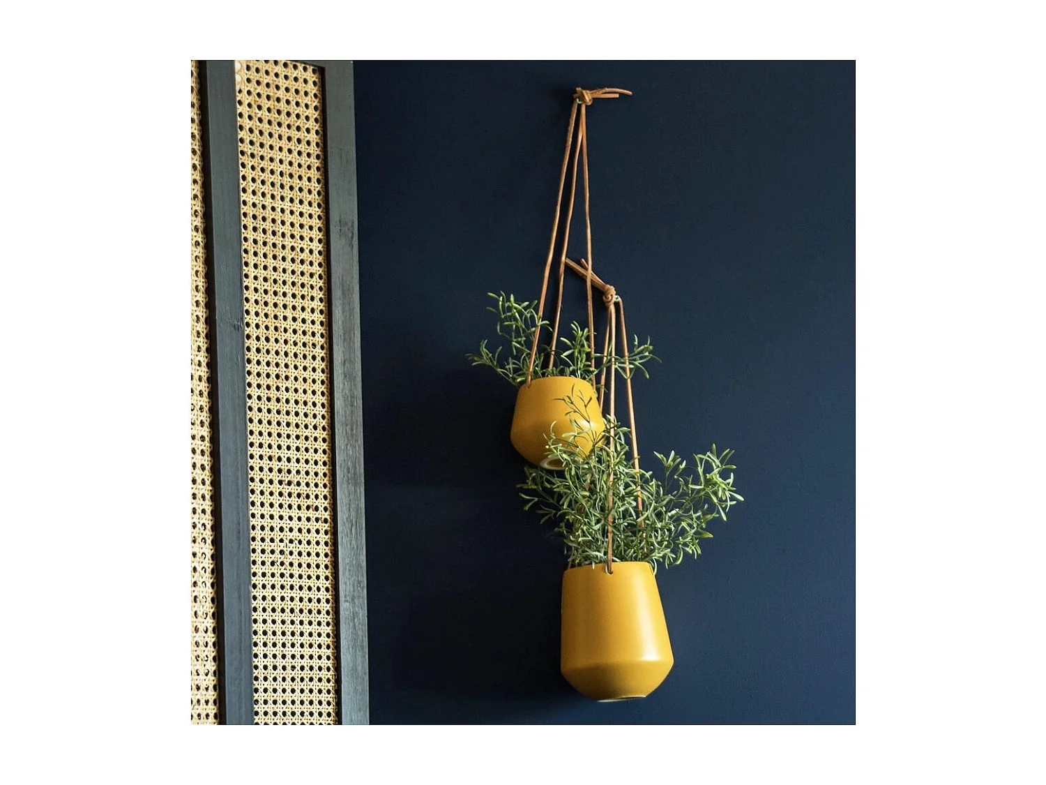 Support à plantes en céramique Skittle medium Jaune