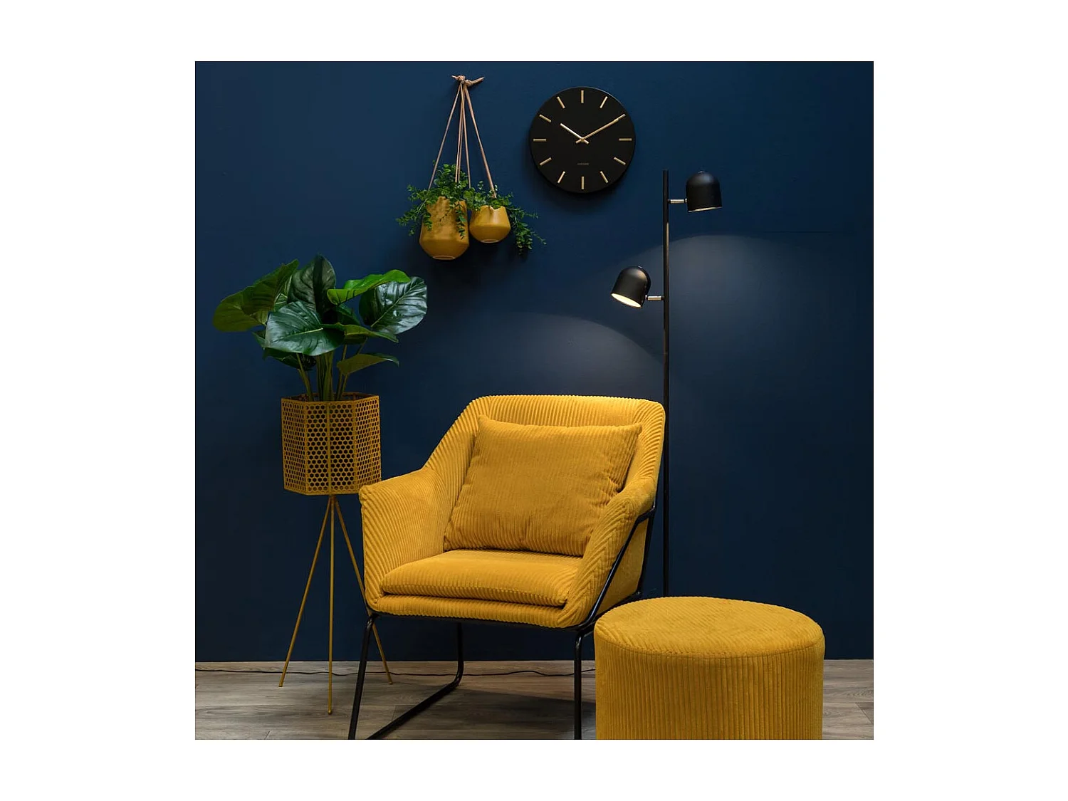 Support à plantes en céramique Skittle medium Jaune