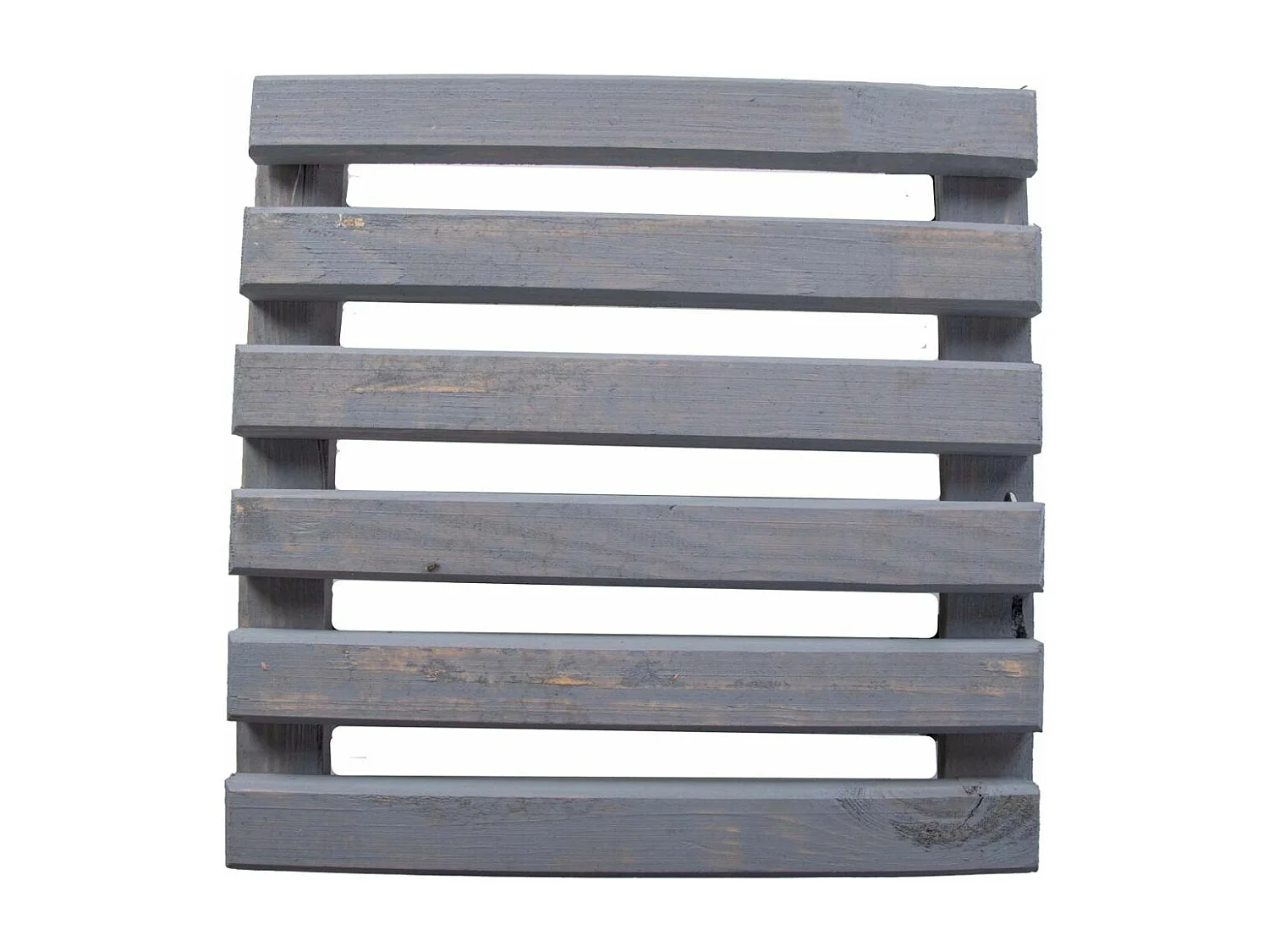 Support à roulettes en bois pour plantes d'intérieur Carré - Gris