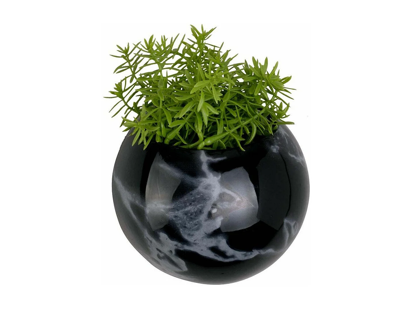 Fioriera da parete in ceramica marmorizzata Globe