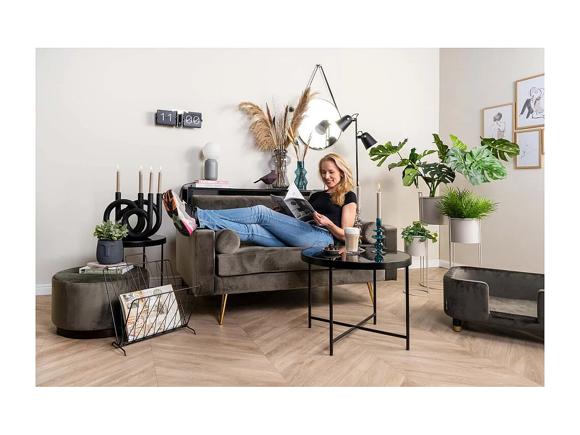 Set aus 2 rechteckigen Pflanzenhaltern aus Metall Essence