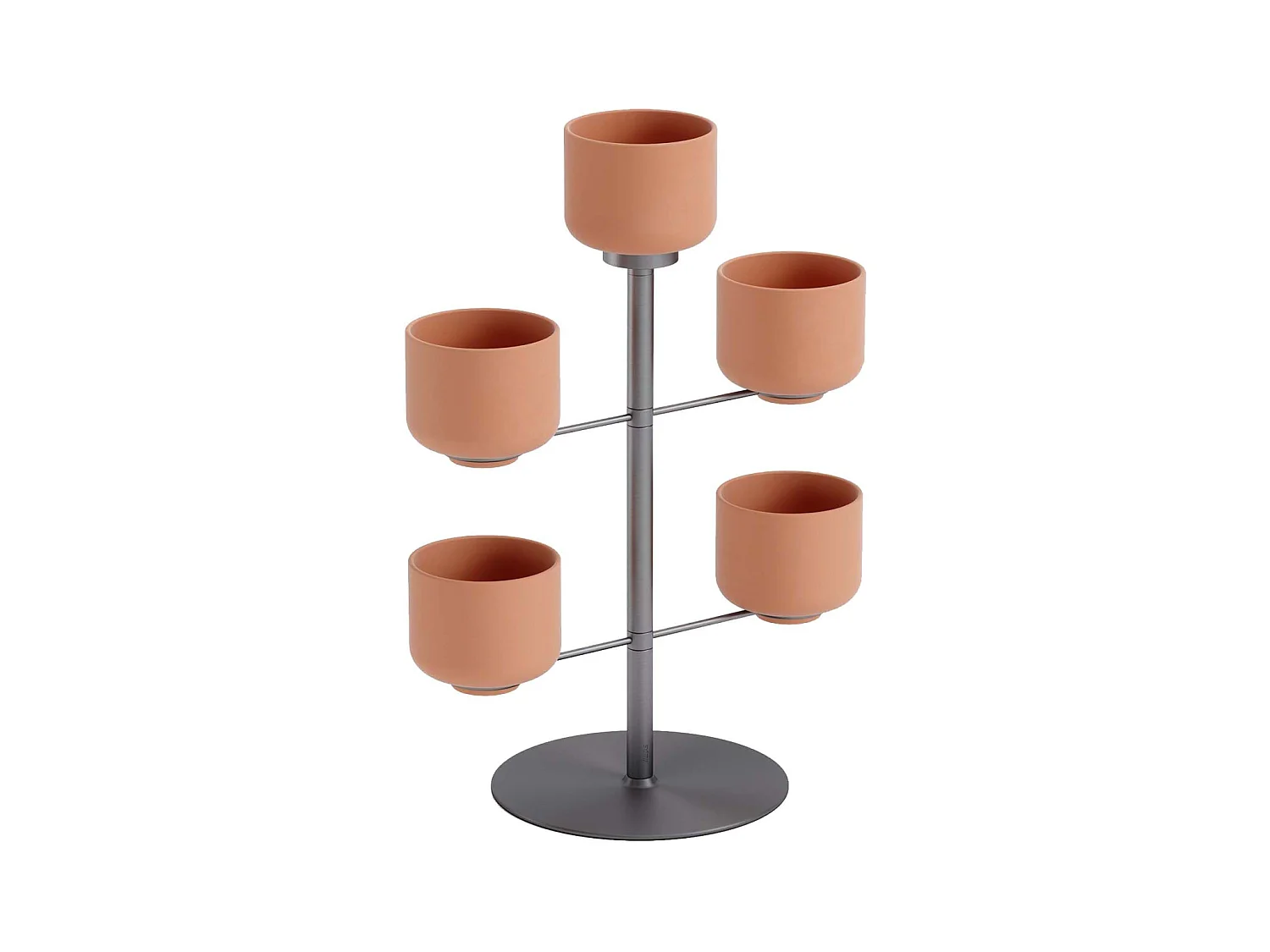 Support à plantes avec 5 pots Terrapotta