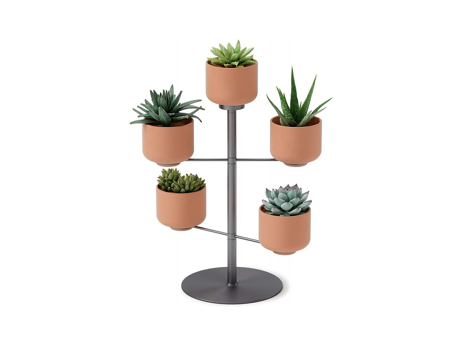 Support à plantes avec 5 pots Terrapotta