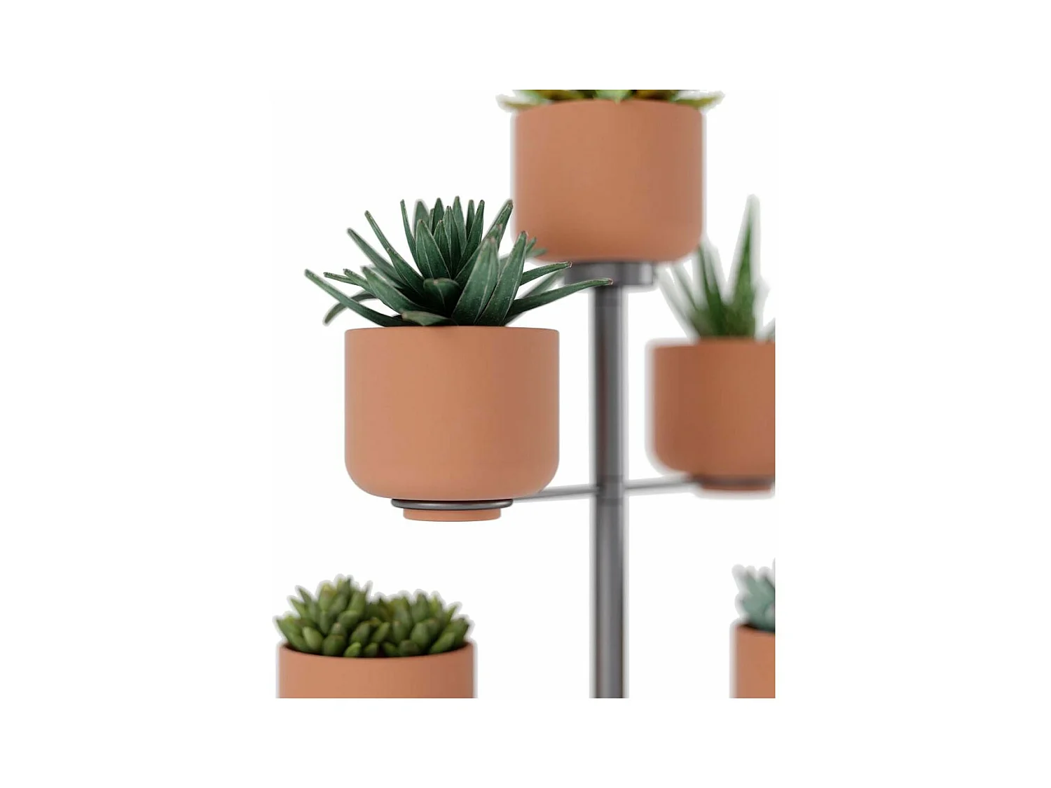 Support à plantes avec 5 pots Terrapotta