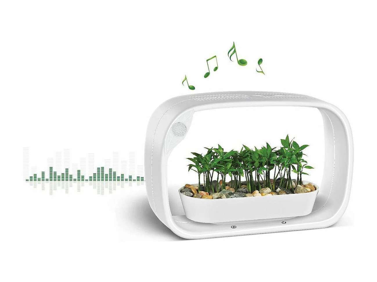 Lampe LED ludique avec jardinière intégrée et enceinte bluetooth 50 LED