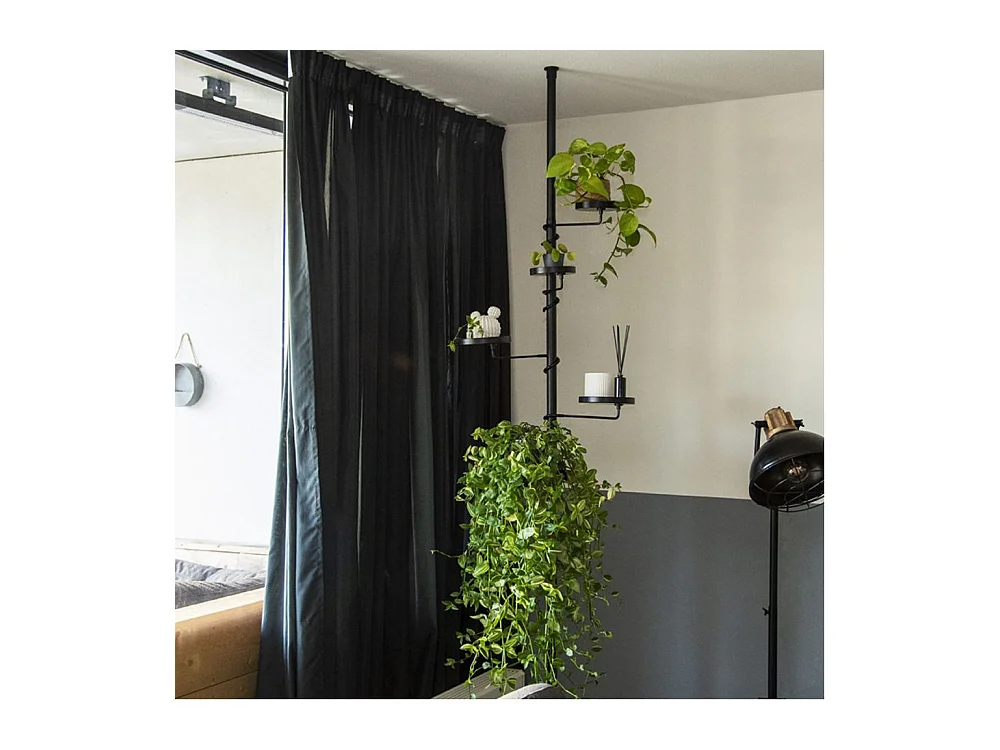 Etagère télescopique avec supports à plantes Grand modèle