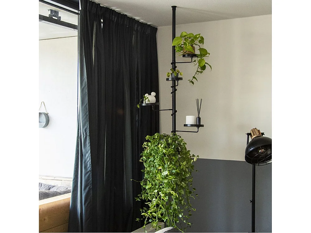 Etagère télescopique avec supports à plantes Grand modèle