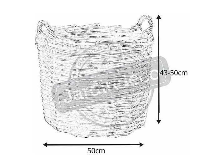 Maxi cache pot tressé en rotin poelet Taille 1