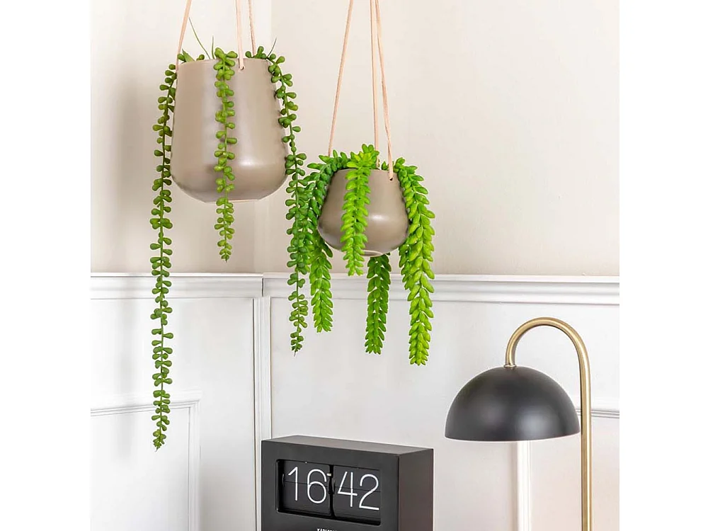 Support à plantes à suspendre Skittle medium Gris