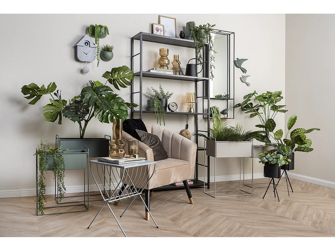 Blumentopf-Set Essence Straight - Warm Grey