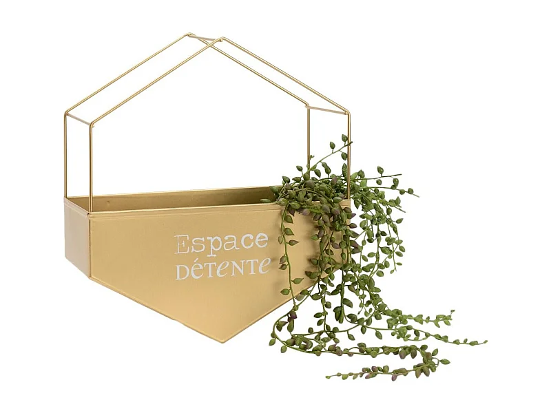 Cache-pot en métal hexagonal Espace détente