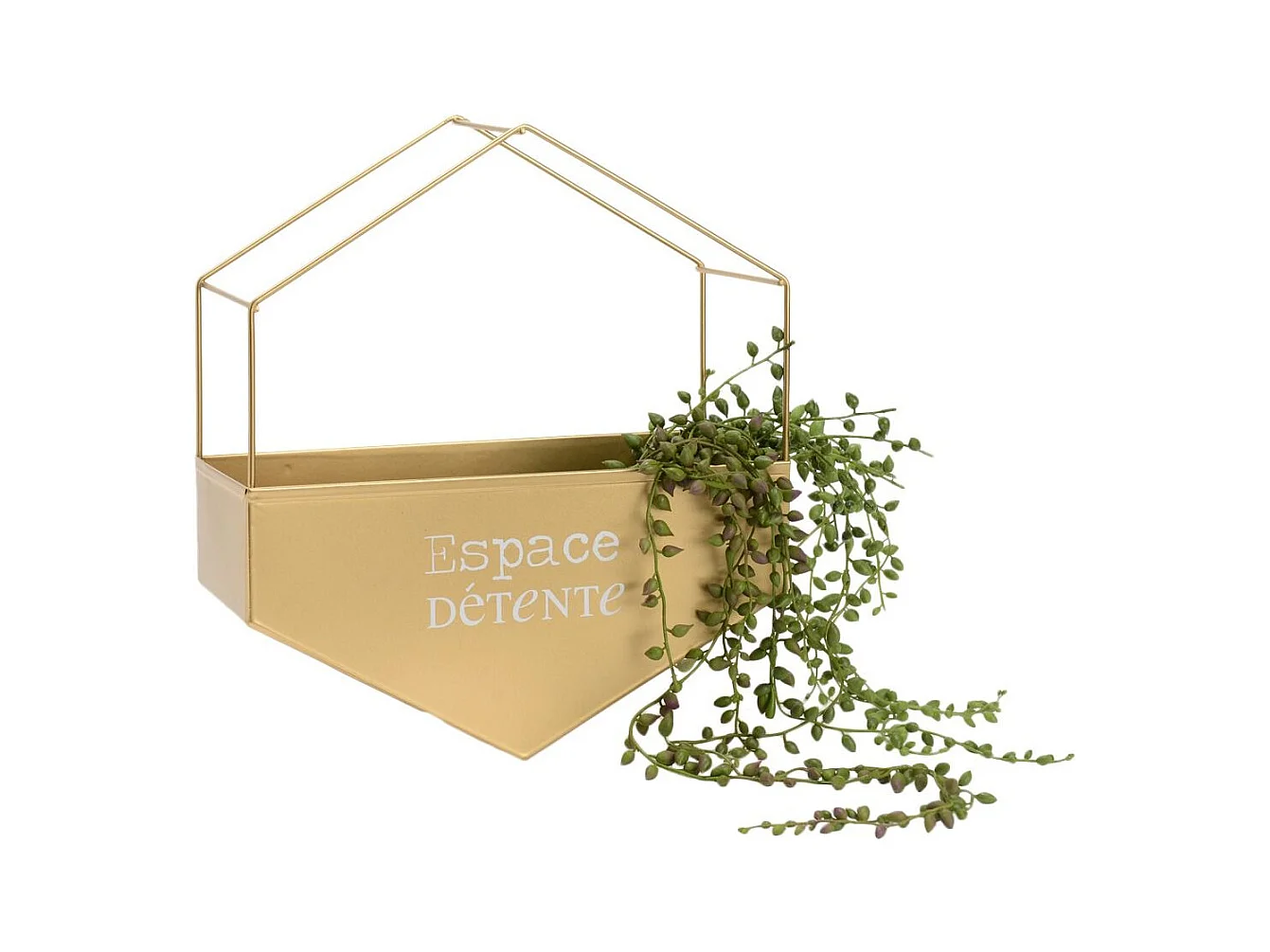 Cache-pot en métal hexagonal Espace détente