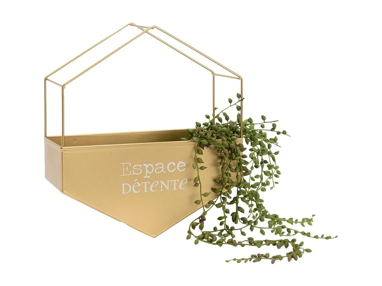 Cache-pot en métal hexagonal Espace détente