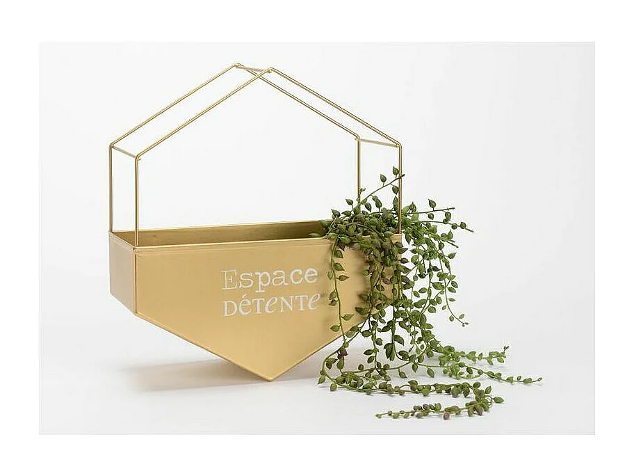 Cache-pot en métal hexagonal Espace détente