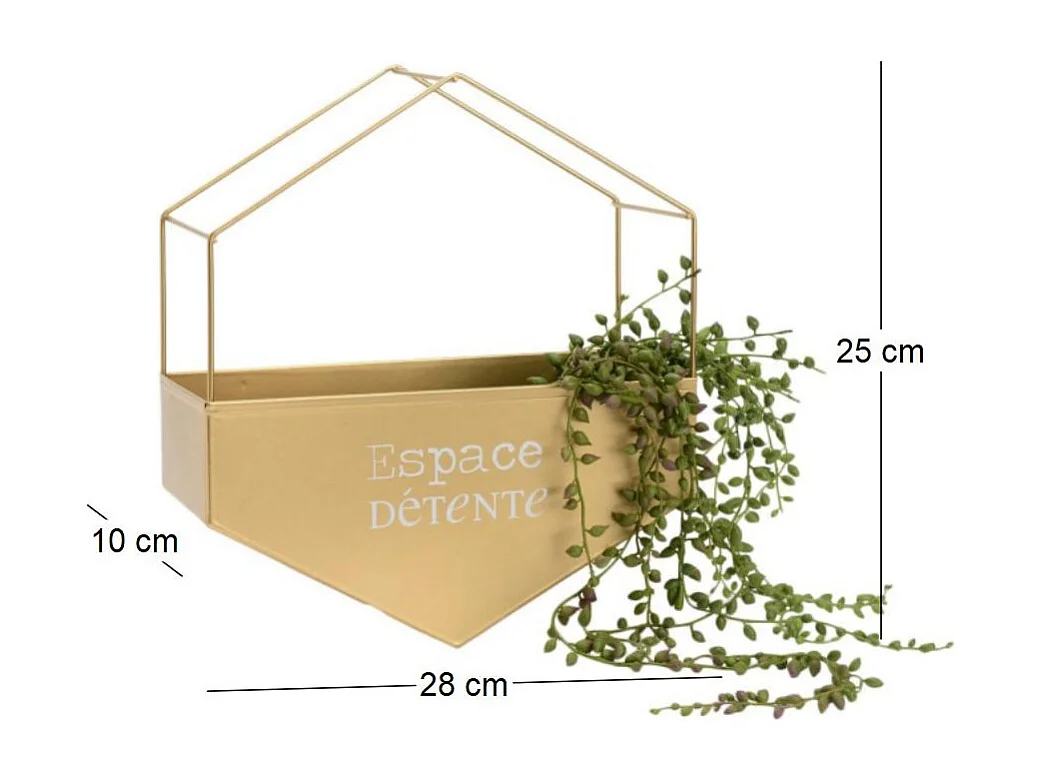 Fioriera esagonale in metallo Area relax