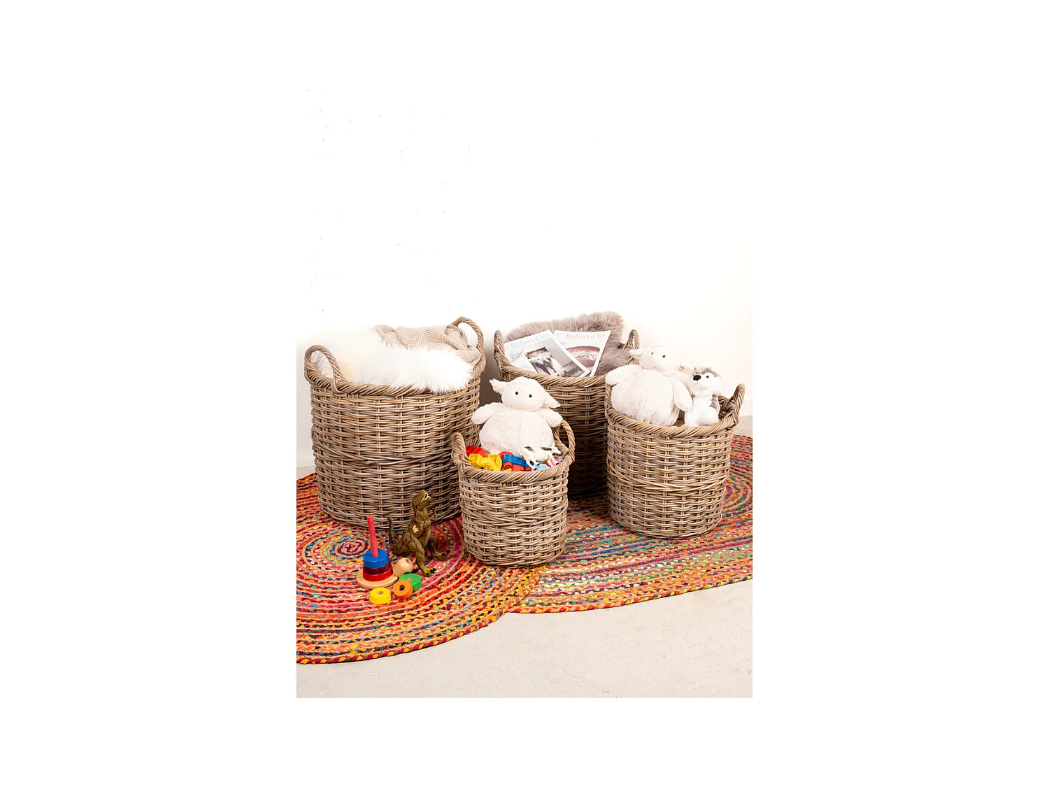 Cache-pots en poelet (Lot de 4)