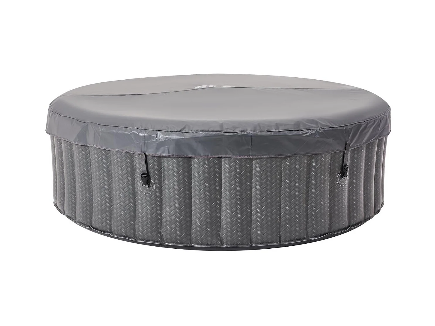 Spa insuflável redondo para 6 pessoas MINORCA - Relaxamento em família ou com amigos, 138 jatos, aquecimento rápido a 40°C