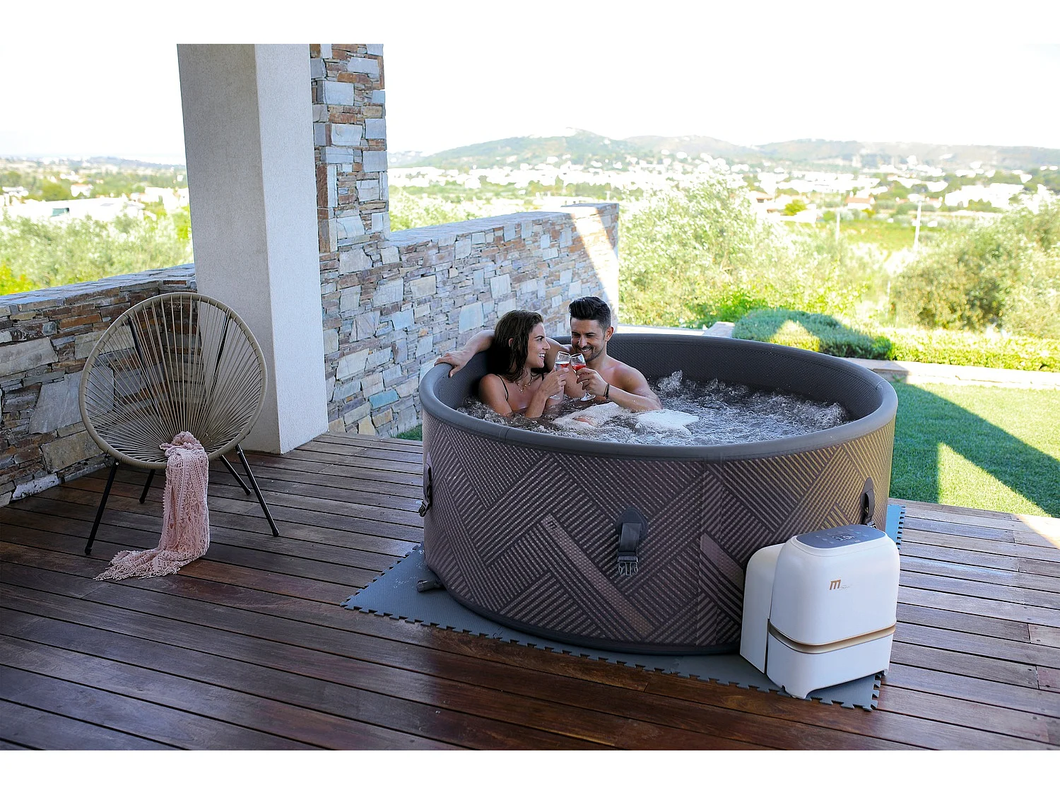 Spa gonflable 6 places rond PALMA