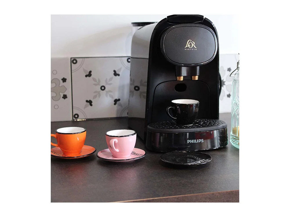 Set 6 tasses et sous tasses expresso Brasserie Bistrot (Lot de 6)