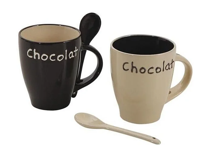 Mug à chocolat en grès (Lot de 6)