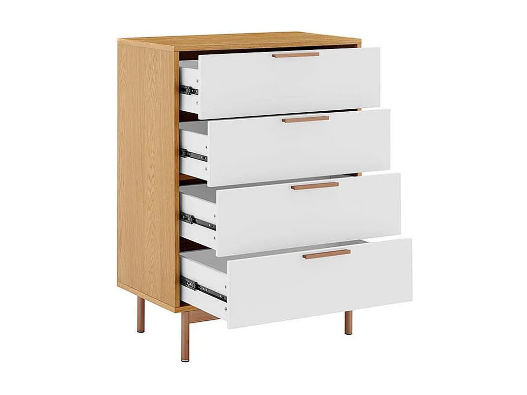 Commode scandinave finitions rose gold FYN