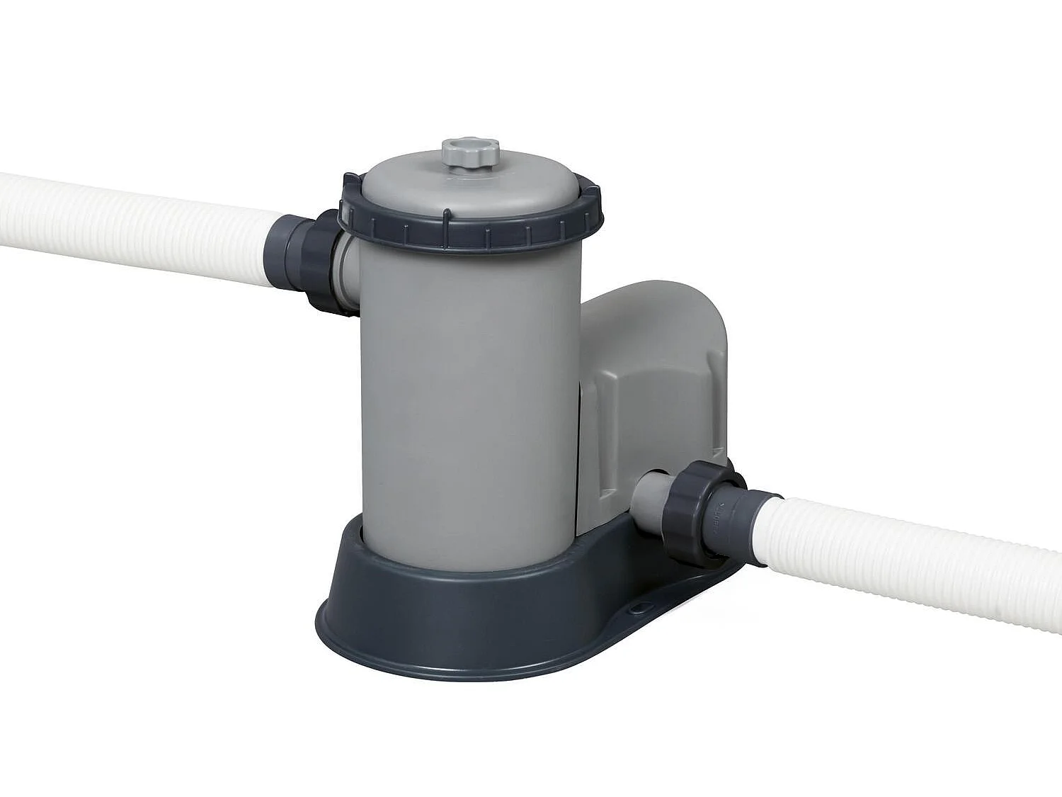 Piscina elevada com efeito de ratã castanho 4,88x1,22 m HILO - Kit completo com bomba de cartucho e escada