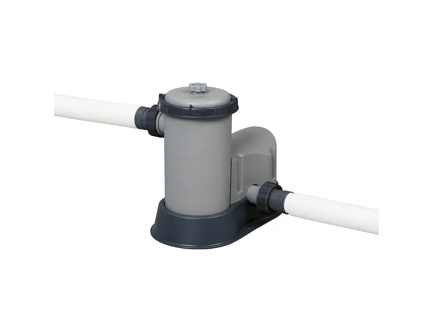 Piscina elevada com efeito de ratã castanho 4,88x1,22 m HILO - Kit completo com bomba de cartucho e escada