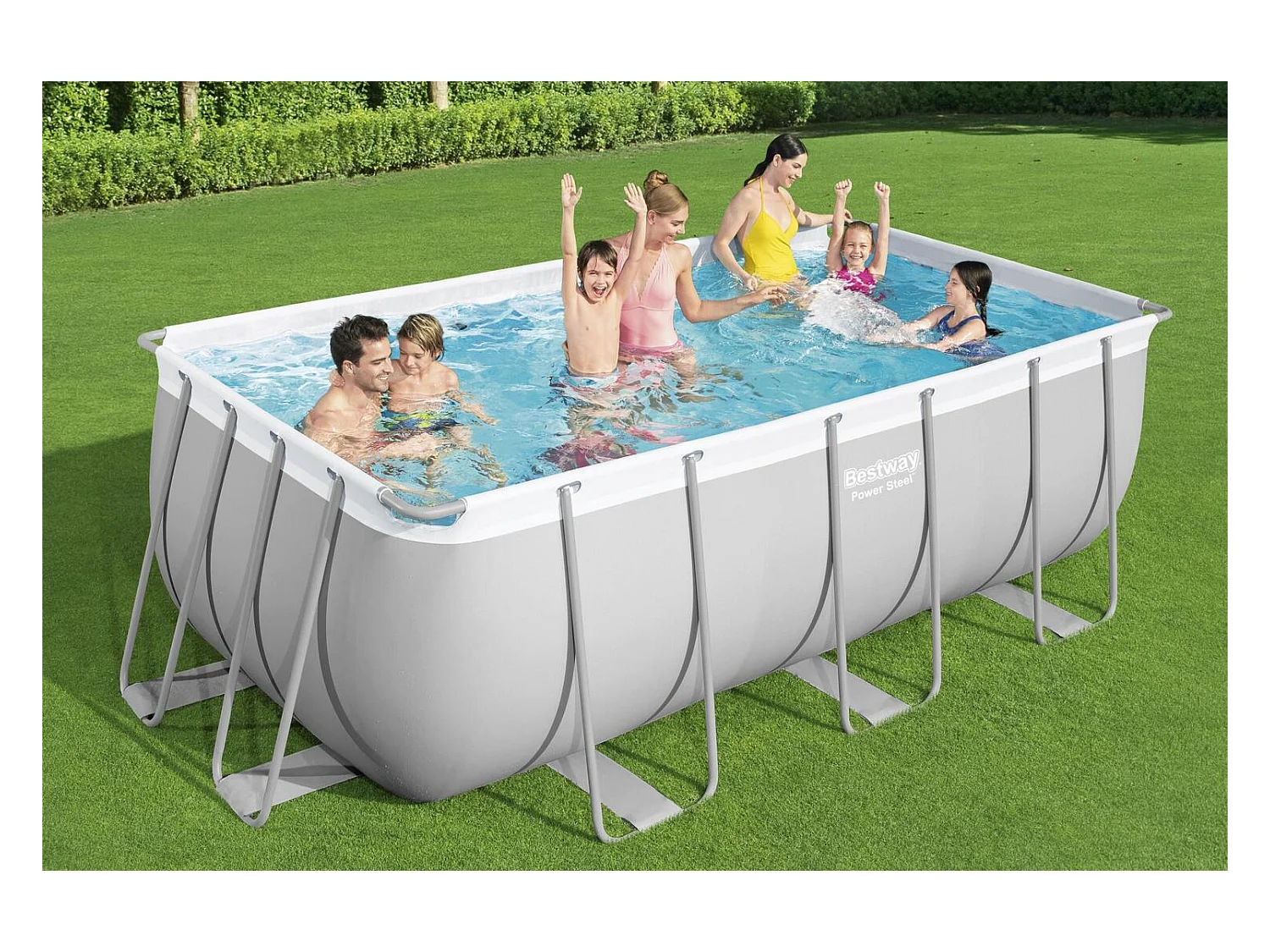 Piscine hors sol rectangulaire 4,12 x 2,01 x 1,22 m HAWI