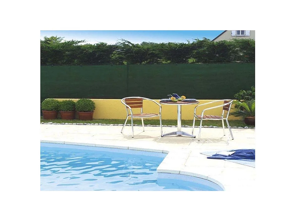 Toile brise-vue haute densité verte 2 x 25 m