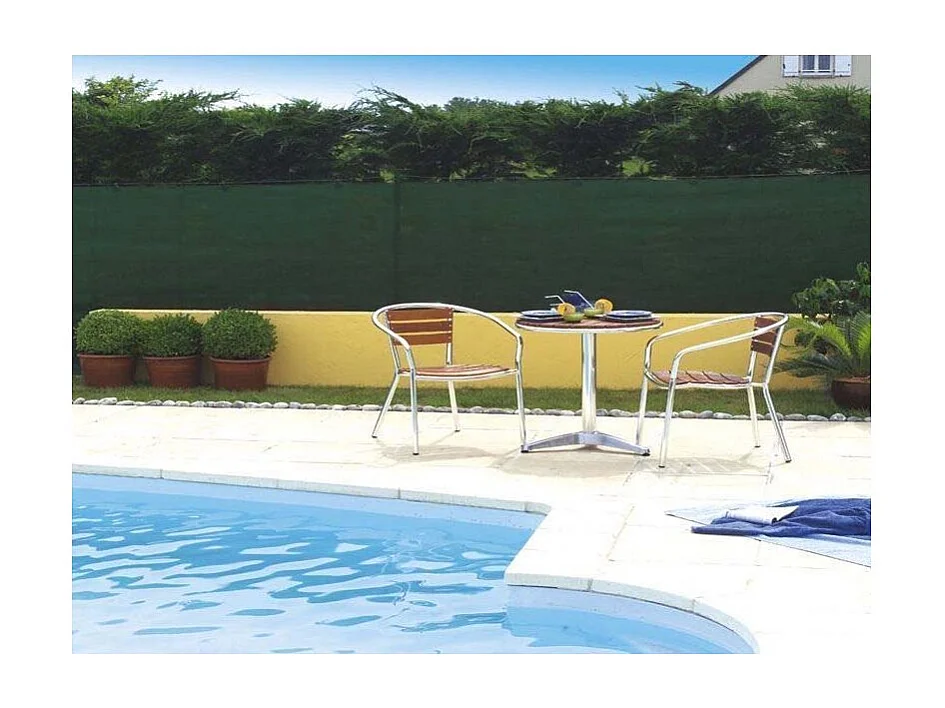 Toile brise-vue haute densité verte 2 x 25 m