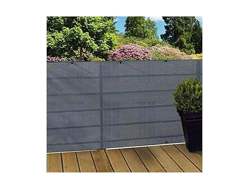 Pantalla de privacidad gris de alta densidad 2 x 10 m