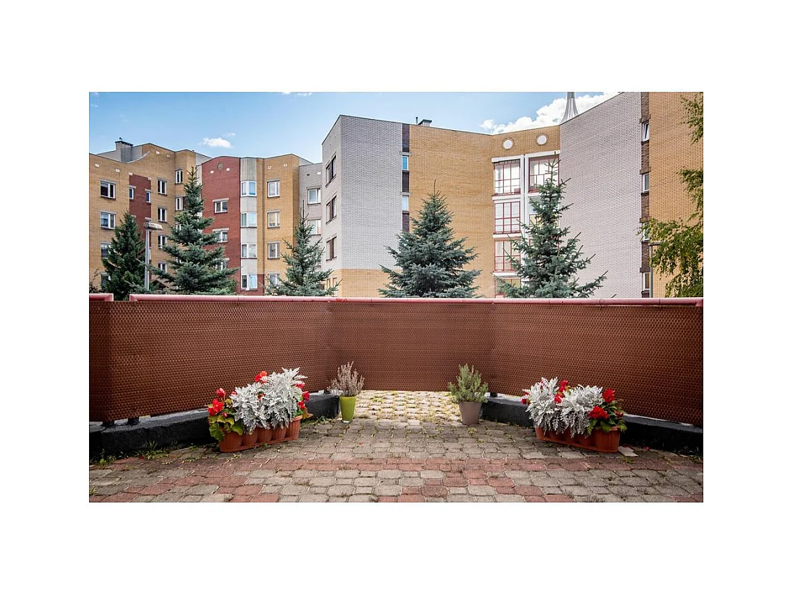 Brise-vue en résine tressée pour balcon et clôture coloris noir 1 x 3 m