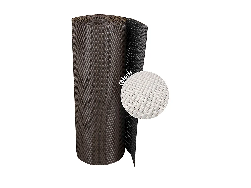 Brise-vue en résine tressée pour balcon et clôture coloris blanc 0.9 x 3 m