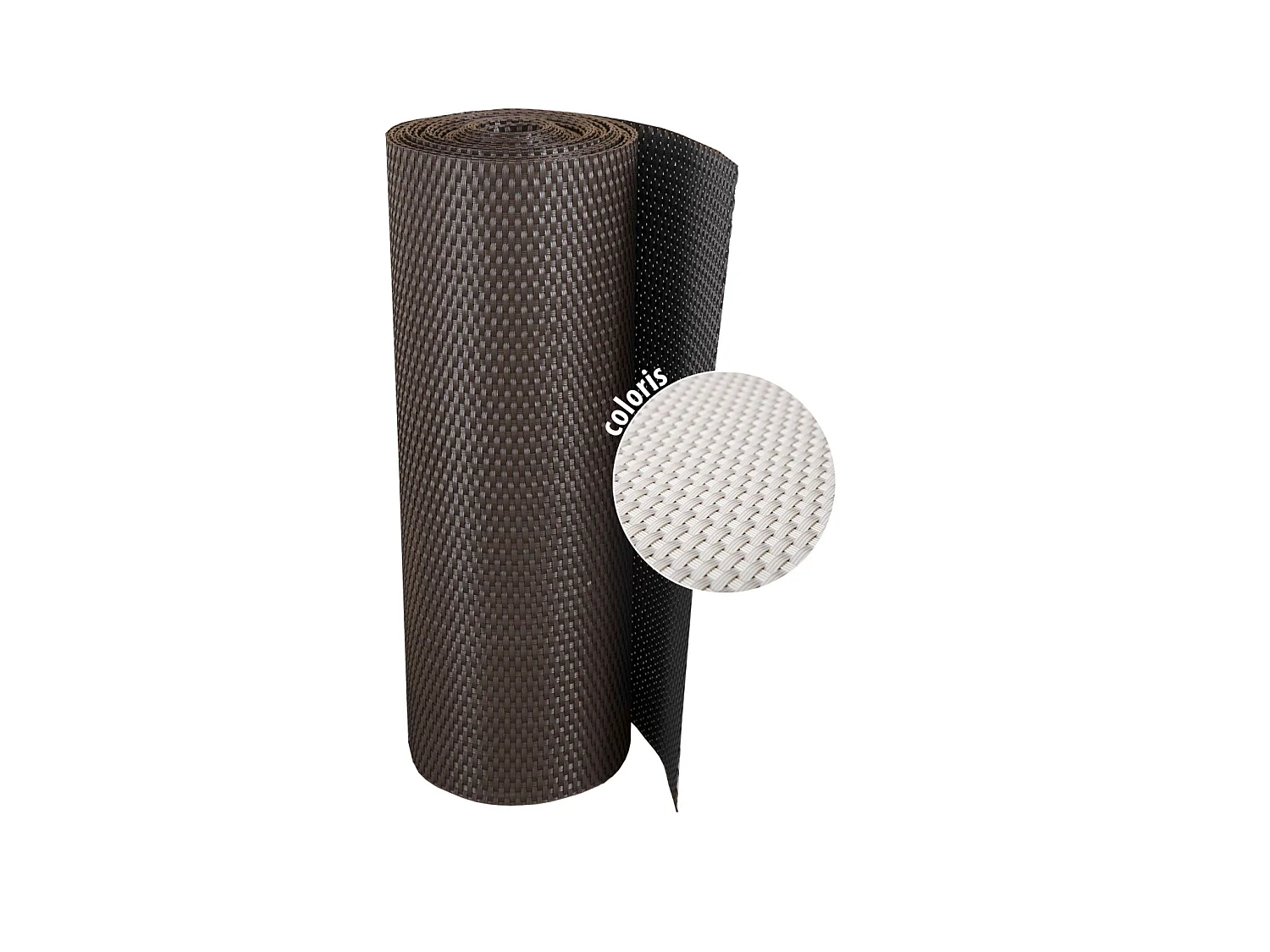 Brise-vue en résine tressée pour balcon et clôture coloris blanc 0.9 x 3 m