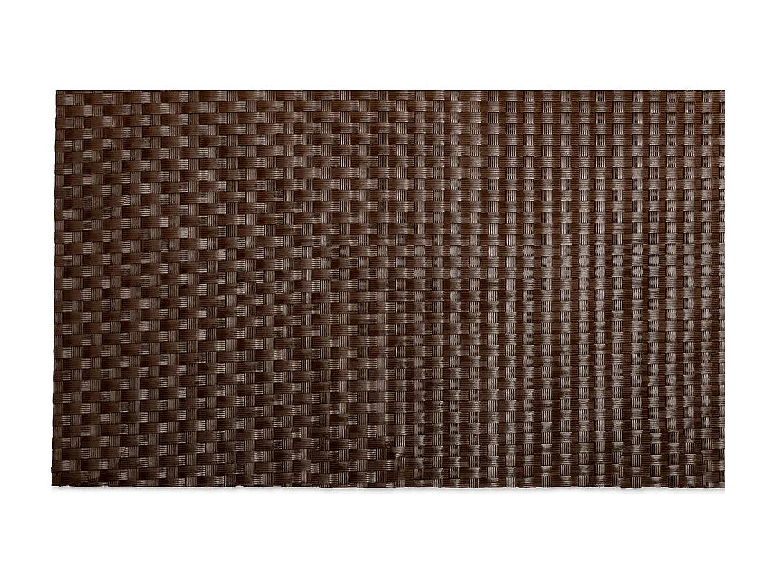 Brise-vue en résine tressée pour balcon et clôture coloris marron 1 x 5 m