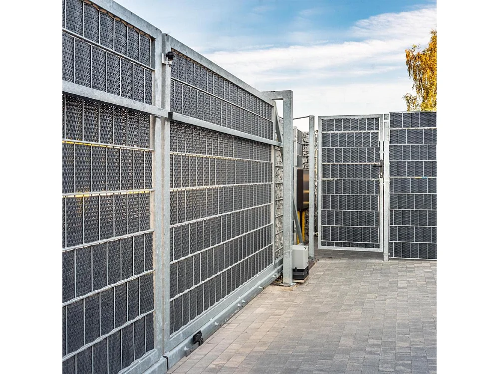 Bande brise-vue en résine tressée pour clôture rigide 19 x 255 cm