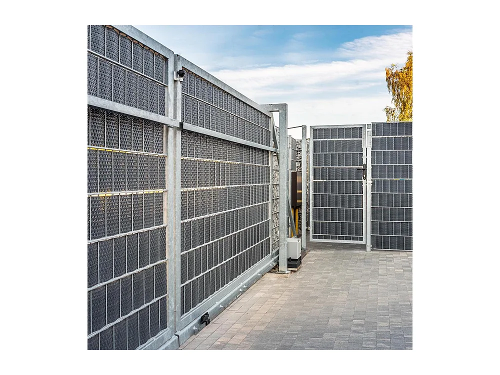 Bande brise-vue en résine tressée pour clôture rigide 19 x 255 cm Vert