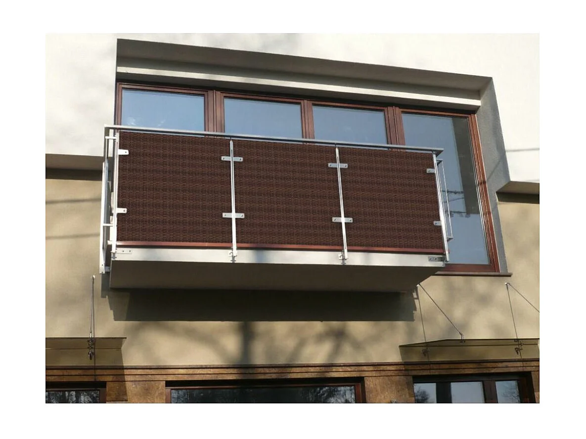 Brise-vue en résine tressée pour balcon et clôture coloris anthracite 1 x 3 m