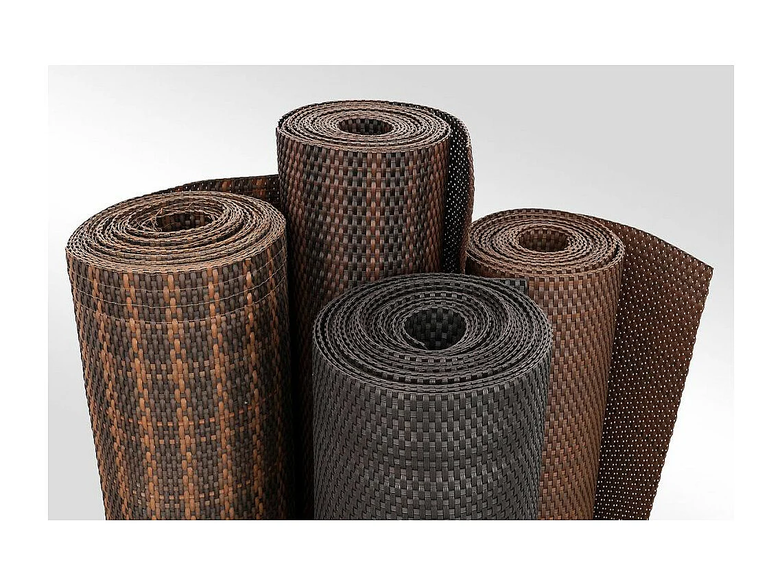 Brise-vue en résine tressée pour balcon et clôture coloris anthracite 0.9 x 3 m