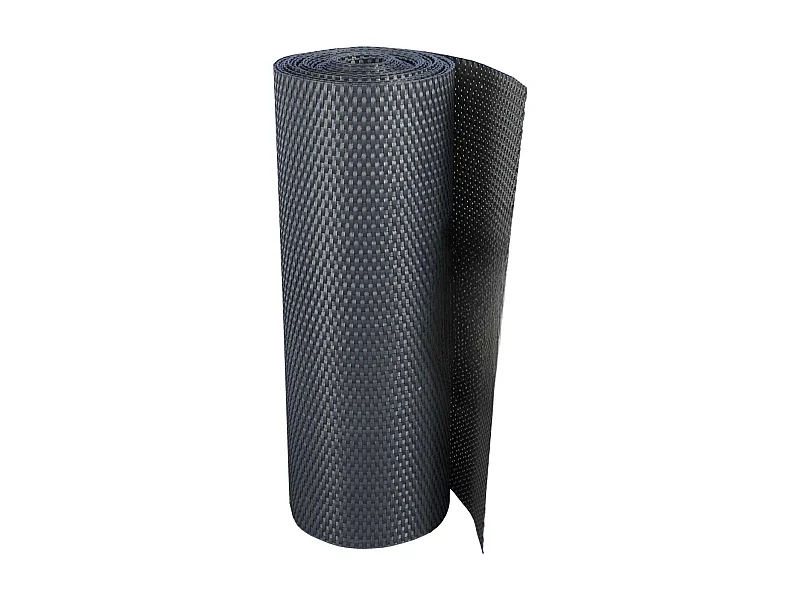 Brise-vue en résine tressée pour balcon et clôture coloris anthracite 0.9 x 3 m