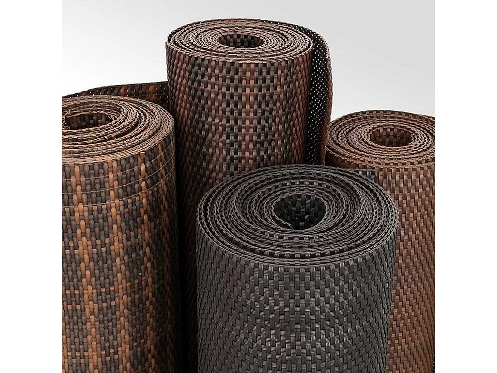 Brise-vue en résine tressée pour balcon et clôture coloris marron foncé 0.9 x 3 m