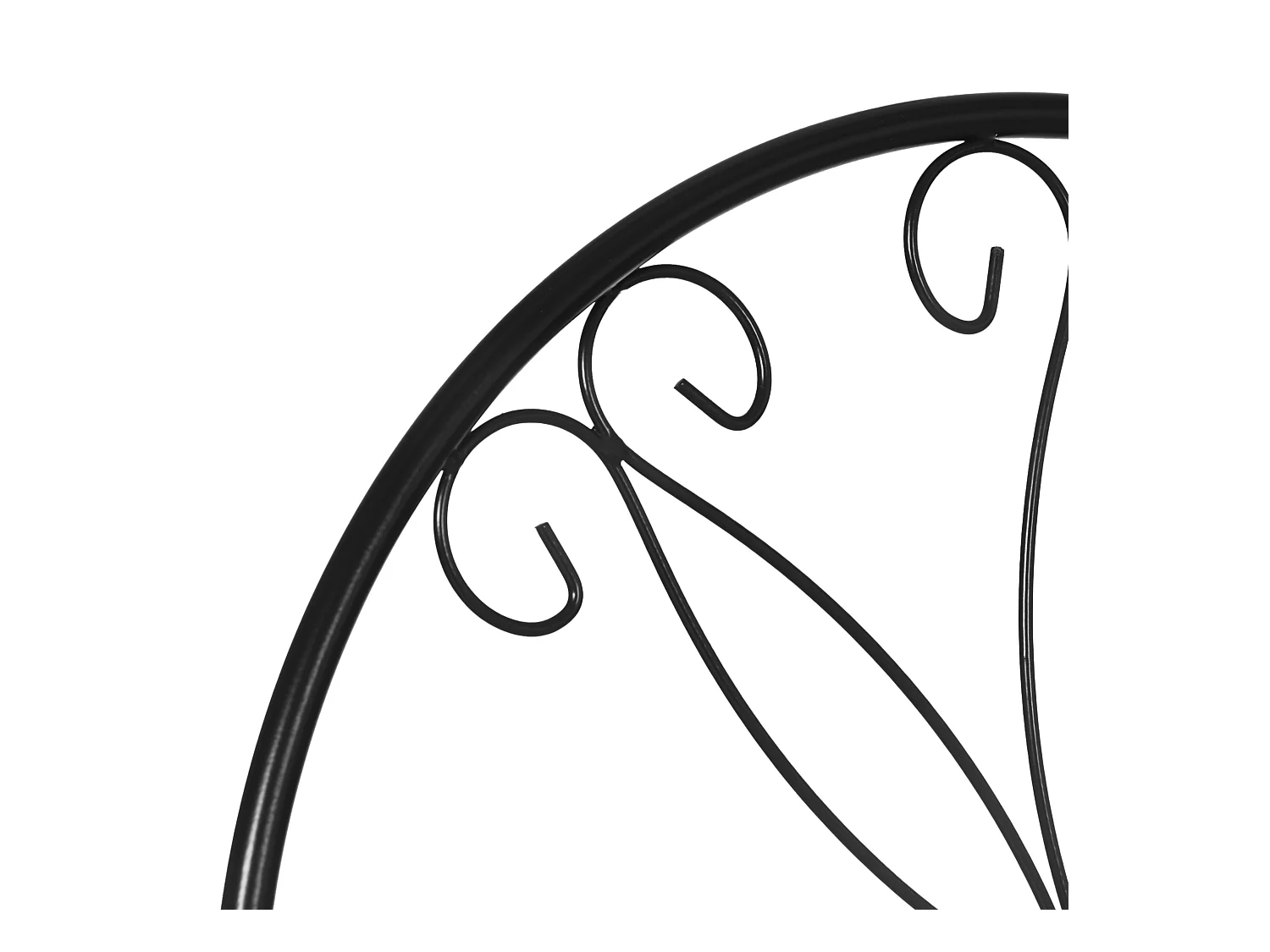 Treillis de jardin lot de 2 supports pour plantes grimpantes - dim. 51L x 152H cm - métal époxy noir