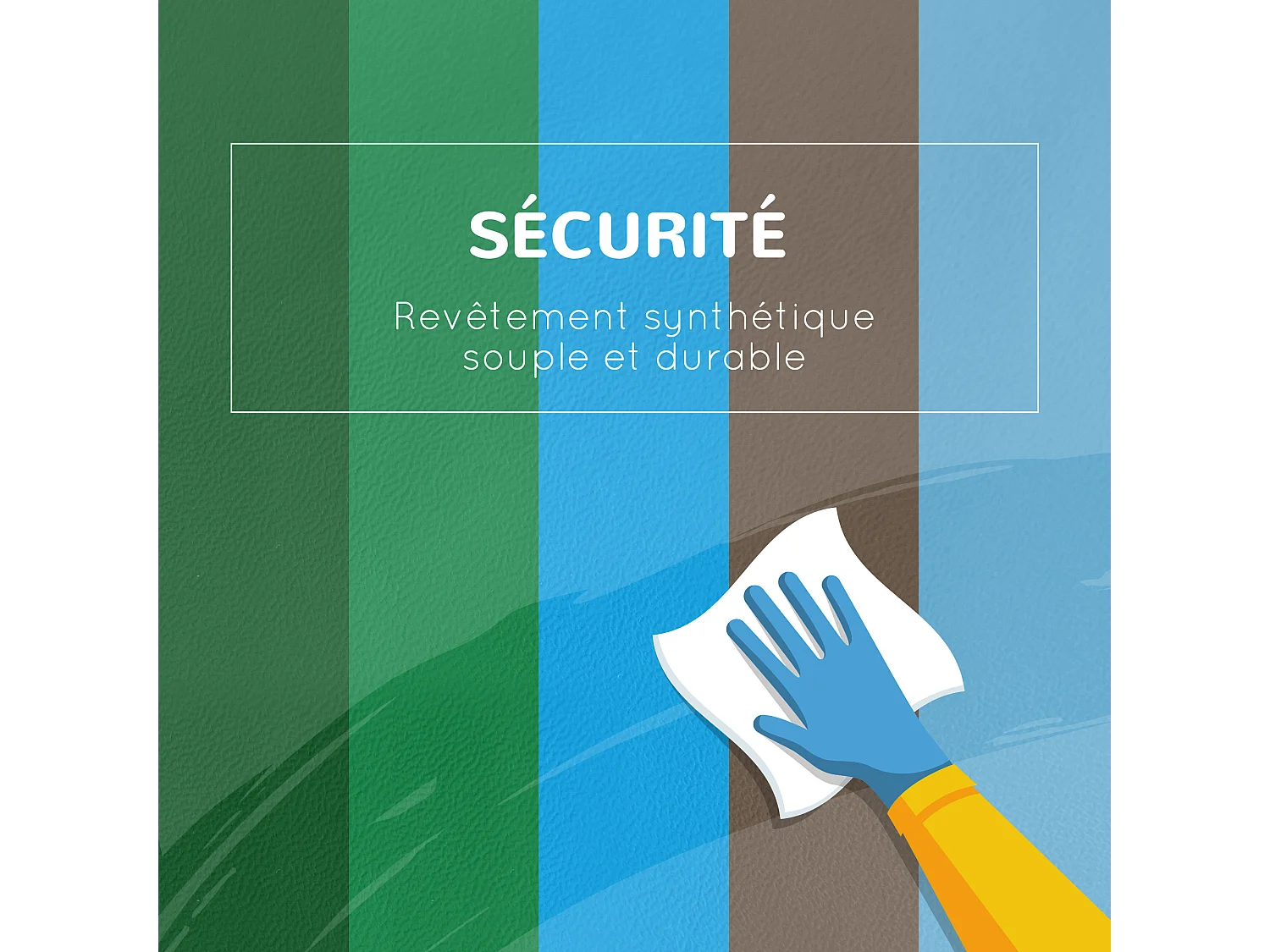 6 blocs de construction en mousse XL - modules de motricité - jouets éducatifs - certifiés normes EN71-1-2-3 - mousse EPE revêtement PU multicolore