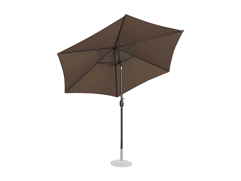 Parasol de terrasse hexagonal marron 295 x 295 x 248 cm 14_0007563