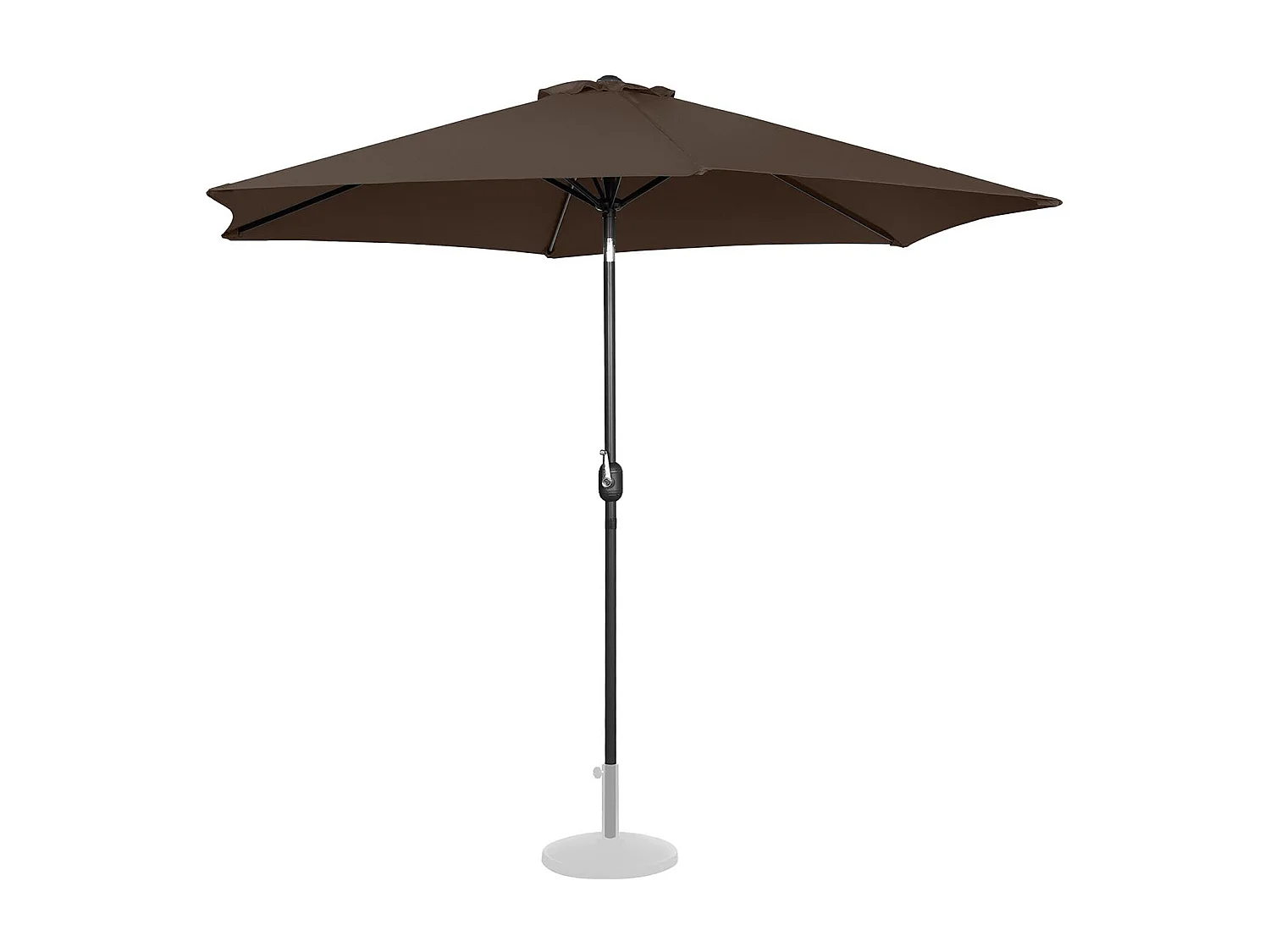 Parasol de terrasse hexagonal marron 295 x 295 x 248 cm 14_0007563