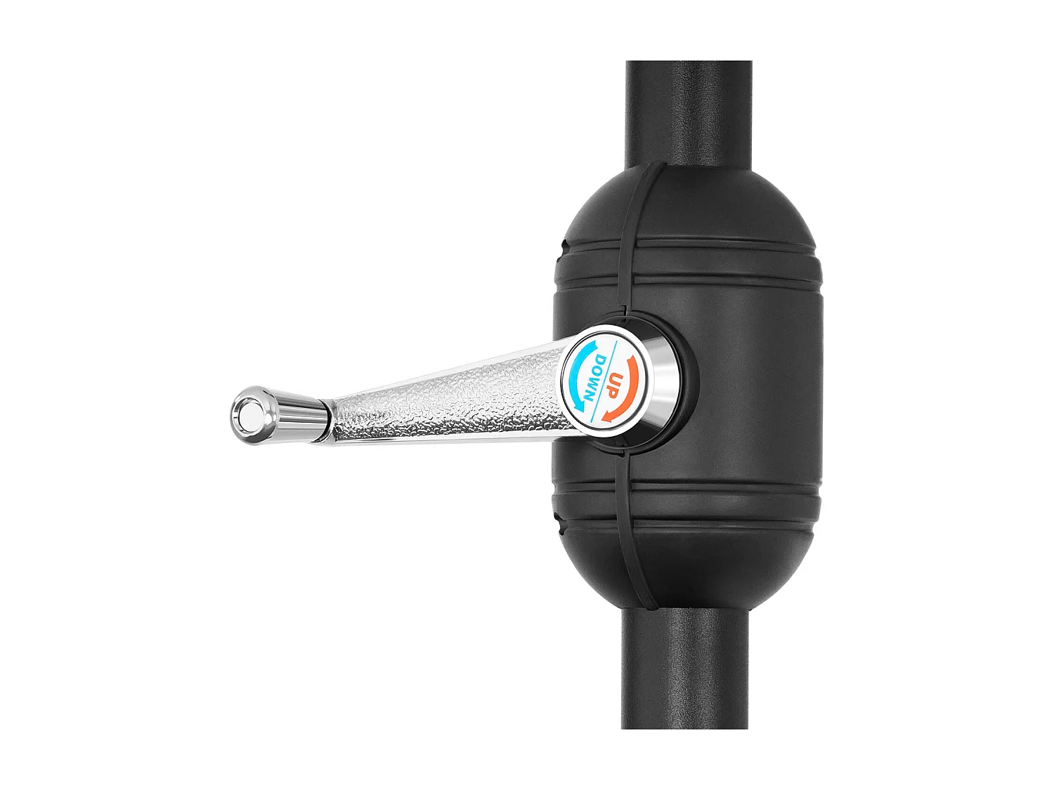 Parasol de terrasse hexagonal marron 295 x 295 x 248 cm 14_0007563