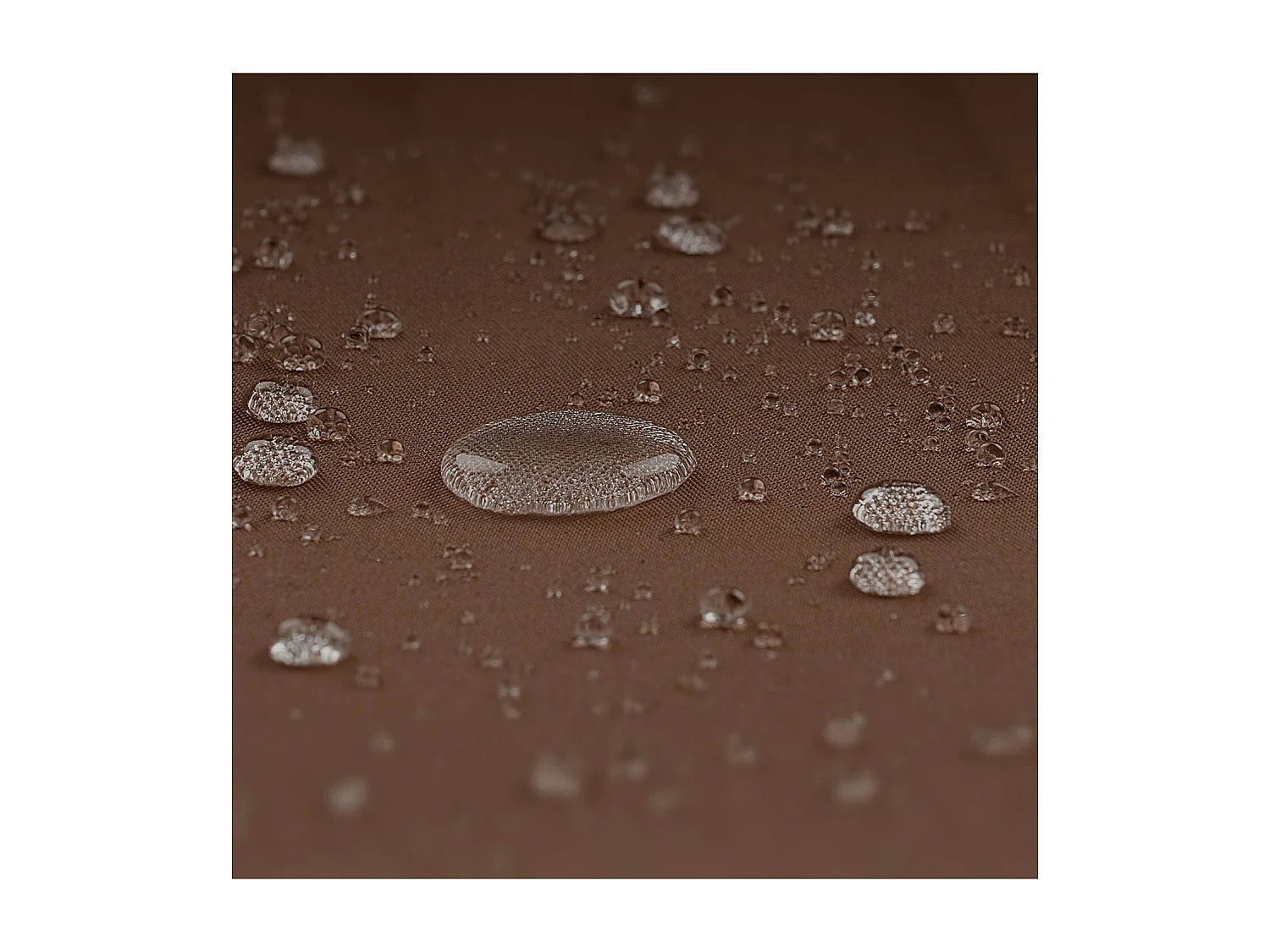 Parasol de terrasse hexagonal marron 295 x 295 x 248 cm 14_0007563