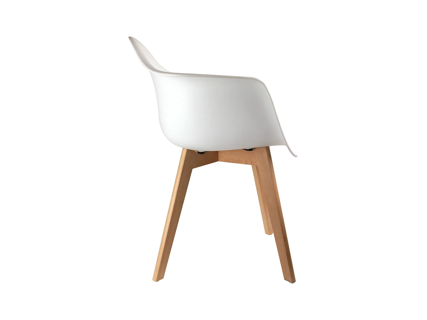 Fauteuil Scandinave Blanc - Lot De 2 Blanc