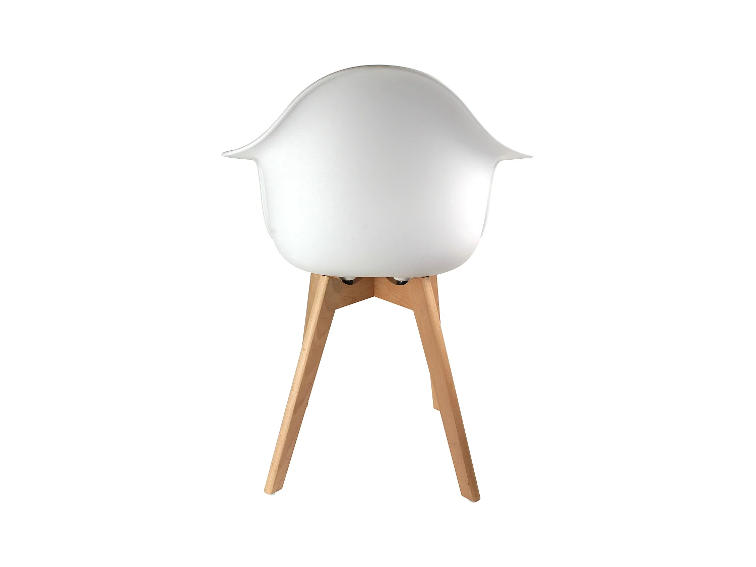 Fauteuil Scandinave Blanc - Lot De 2 Blanc