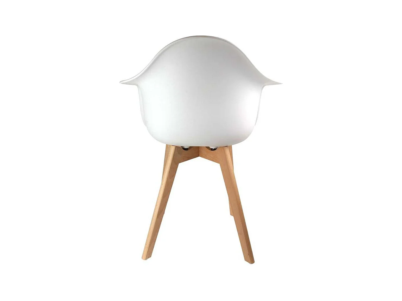 Fauteuil Scandinave Blanc - Lot De 2 Blanc